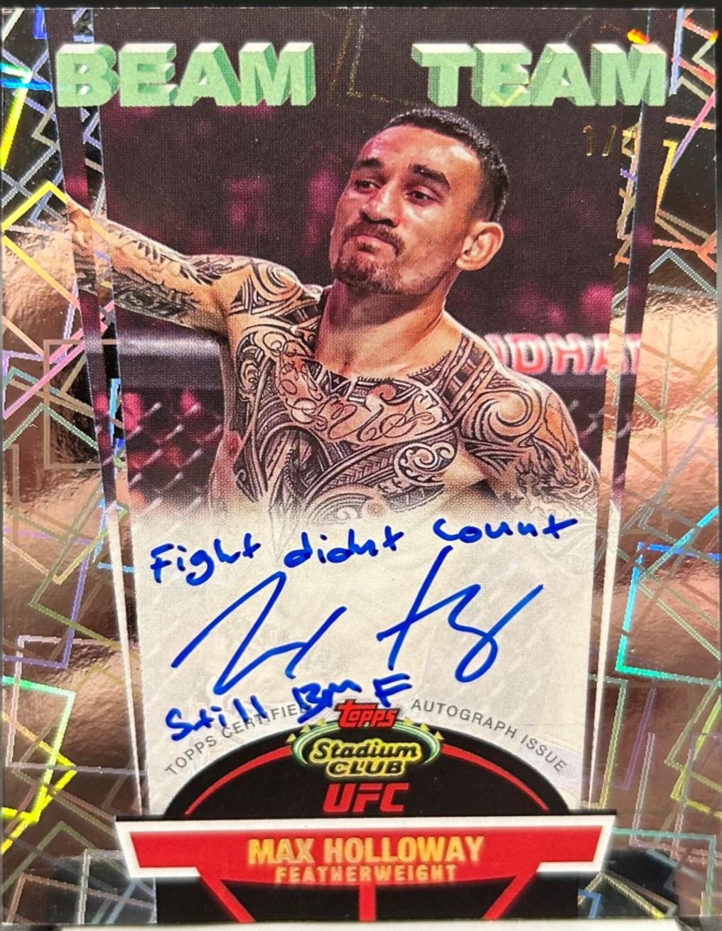 Max Holloway [Gold Rainbow] #BTA-MH
