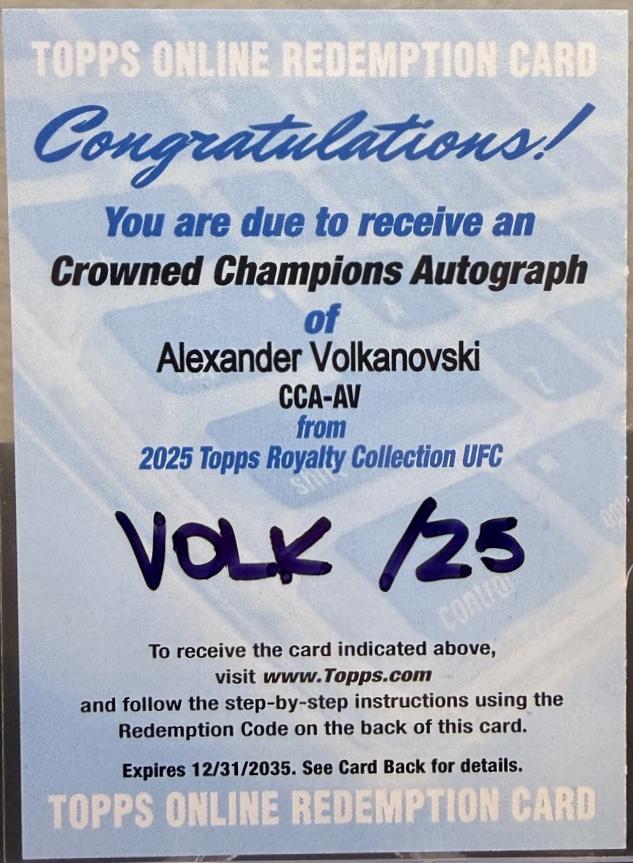 Alexander Volkanovski #CCA-AV