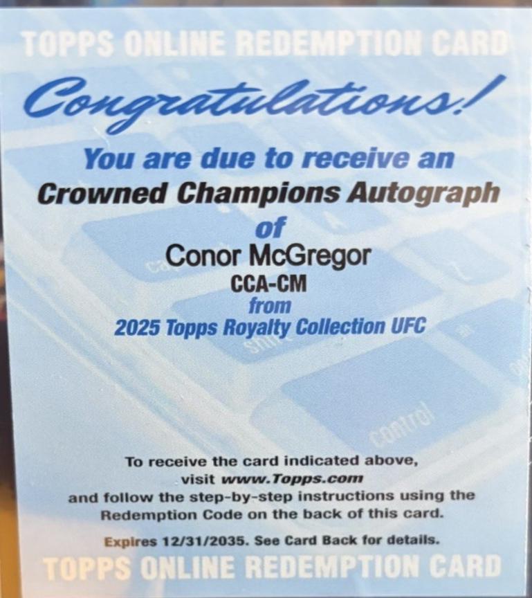 Conor McGregor #CCA-CM