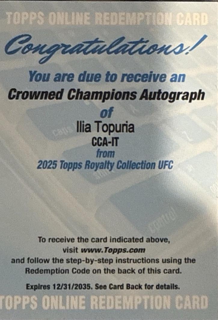 Ilia Topuria #CCA-IT