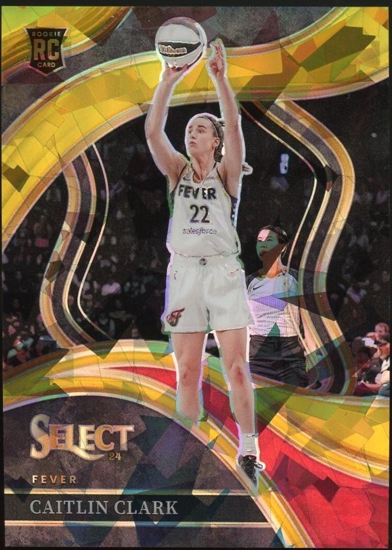 Caitlin Clark [Ice Gold Prizm] #218
