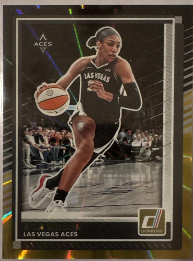 A'ja Wilson [Black Gold Laser] #82