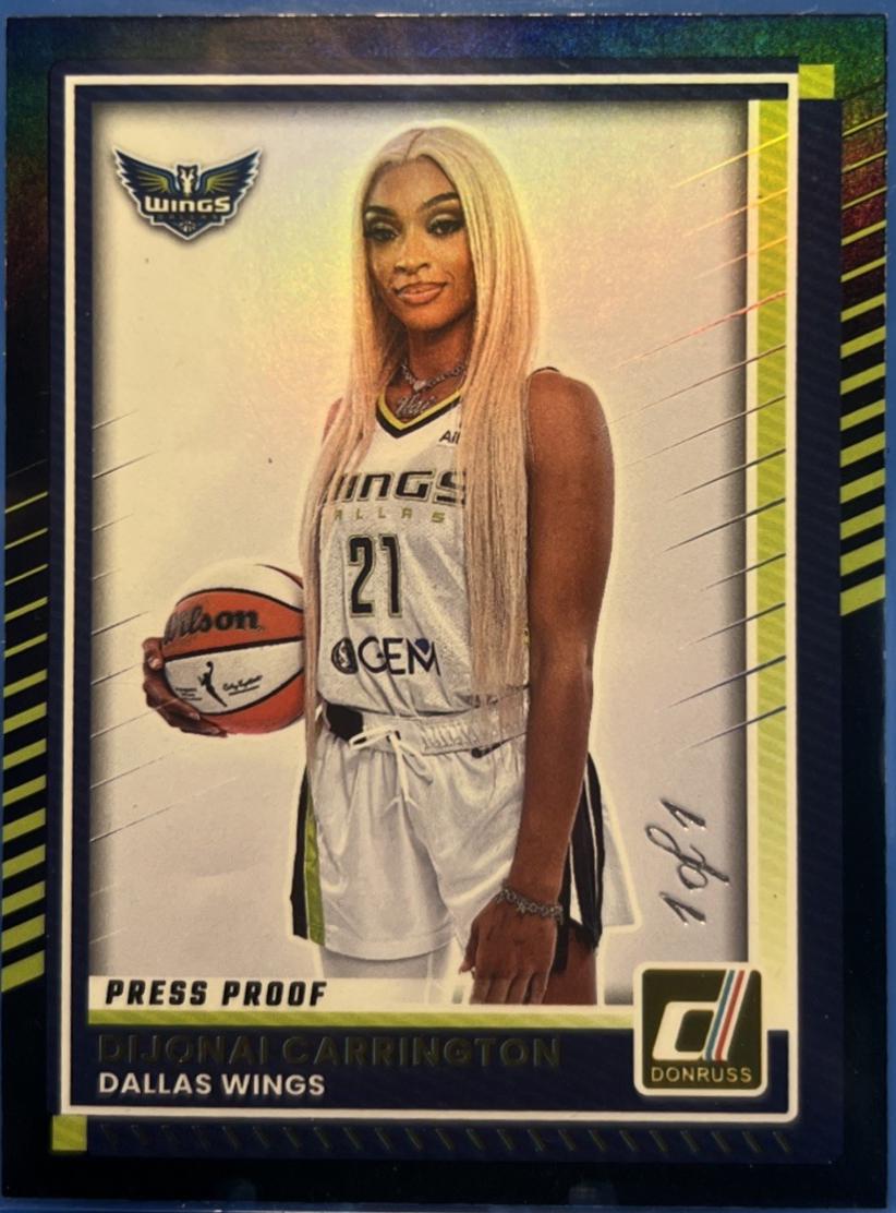 DiJonai Carrington [Black Press Proof] #27