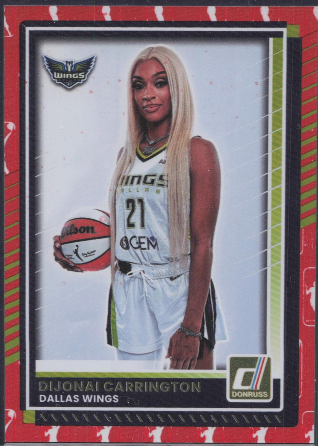DiJonai Carrington [Holo WNBA Logo] #27