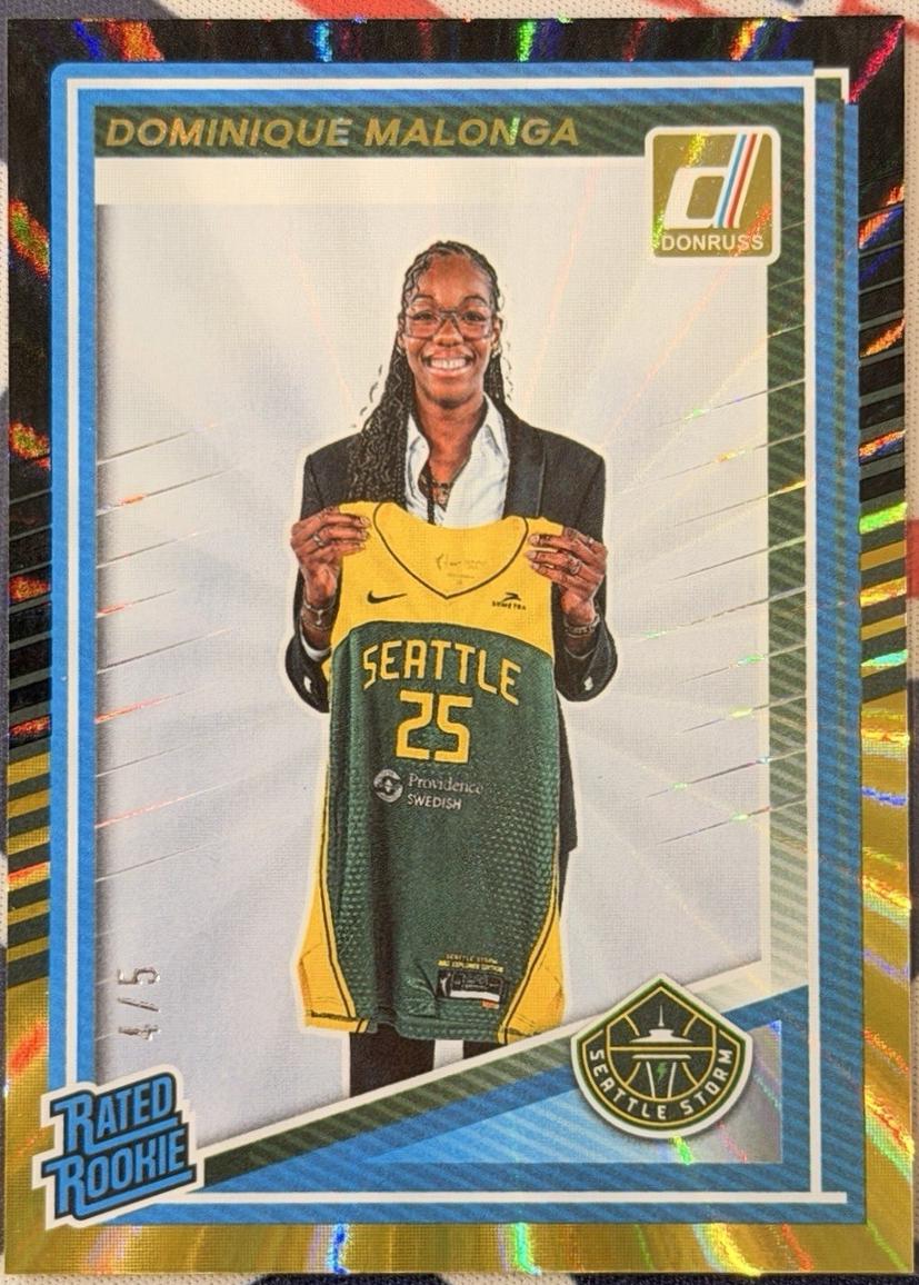 Dominique Malonga [Black Gold Laser Signature] #89