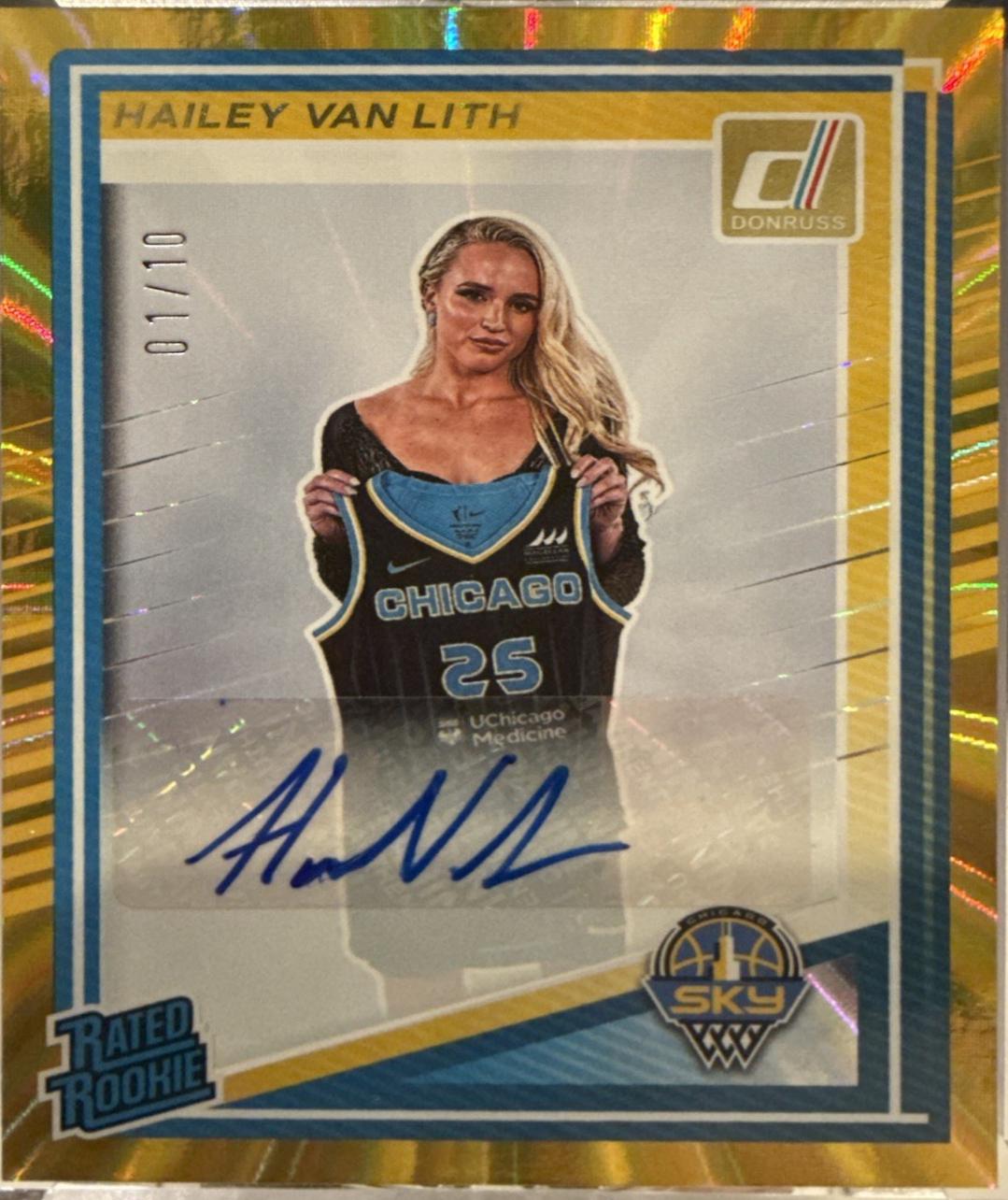 Hailey Van Lith [Holo Gold Laser Signature] #88