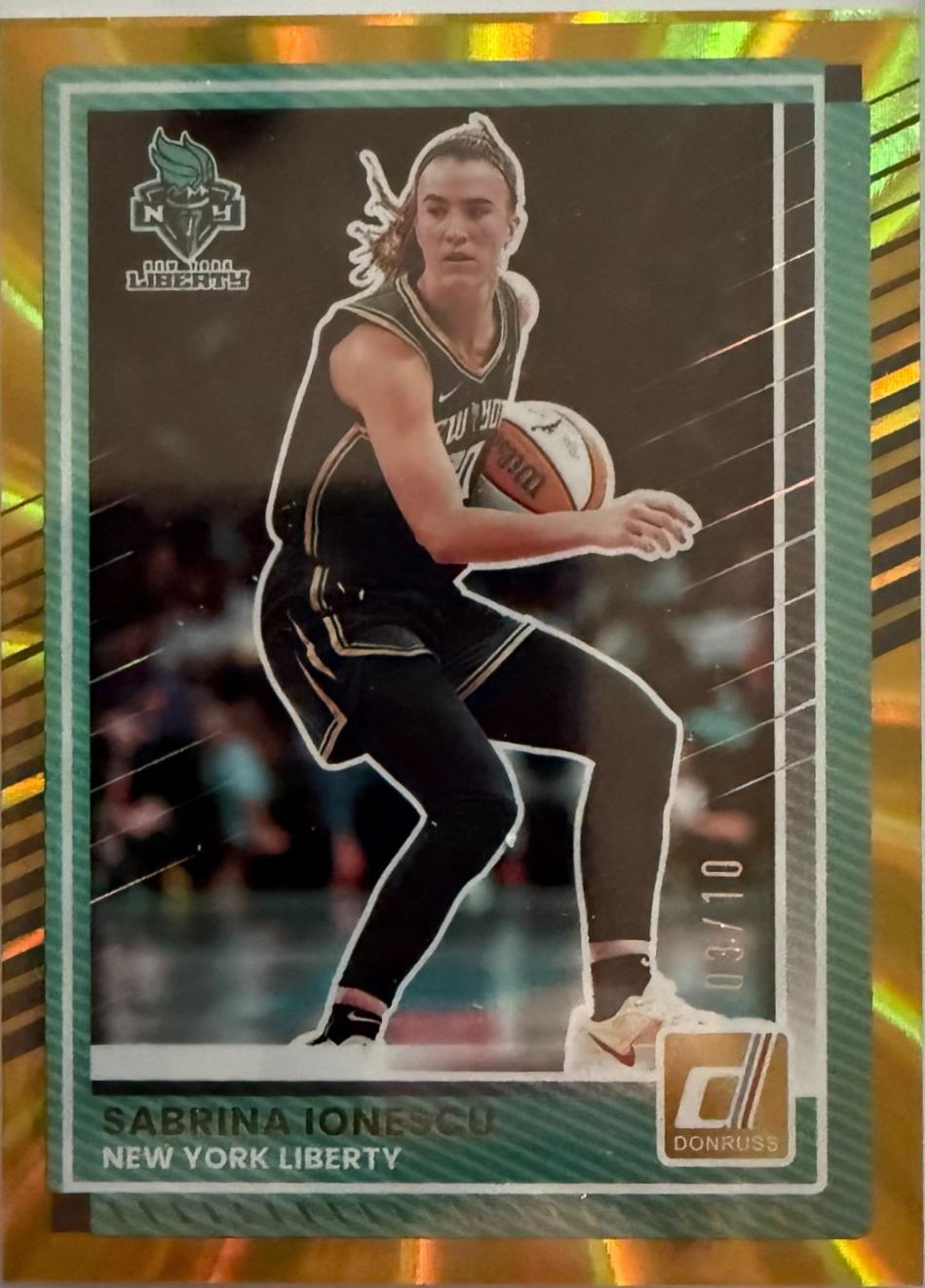 Sabrina Ionescu [Gold Shimmer] #83