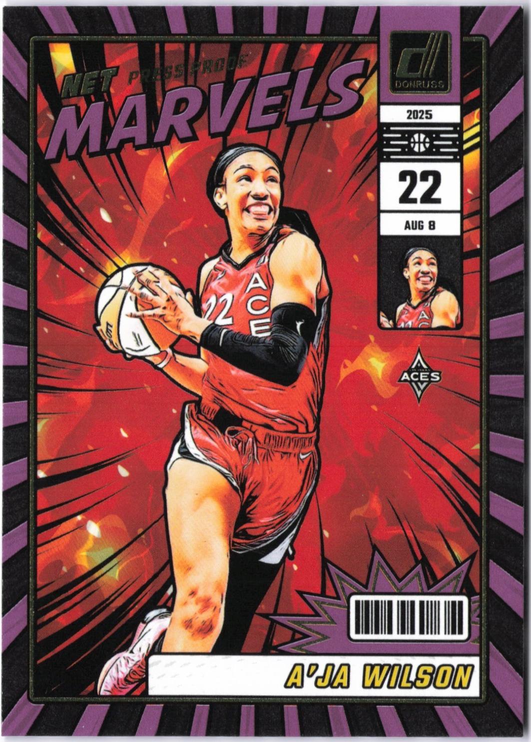 A'ja Wilson [Press Proof Purple] #8
