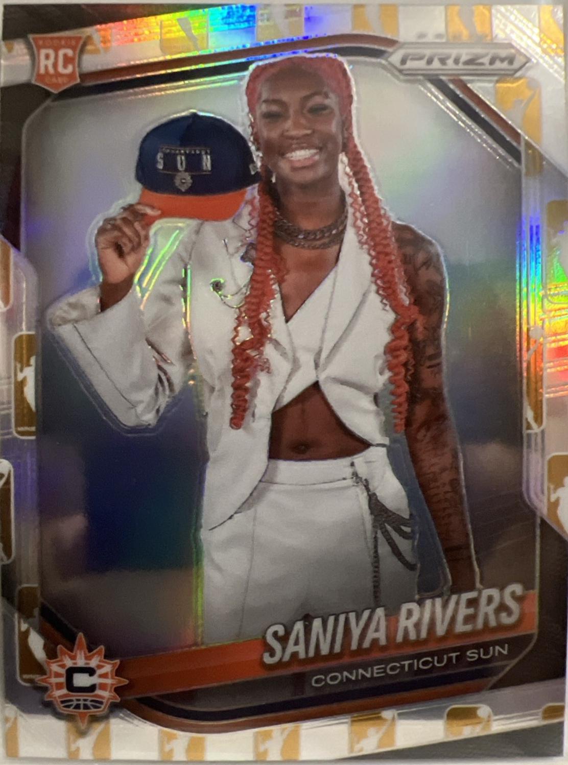 Saniya Rivers [WNBA Logo Gold Prizm] #150