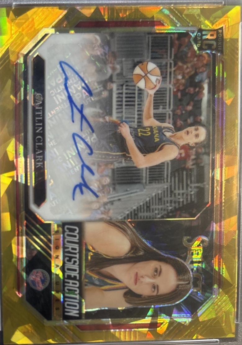 Caitlin Clark [Gold Ice Prizm] #CSA-CC