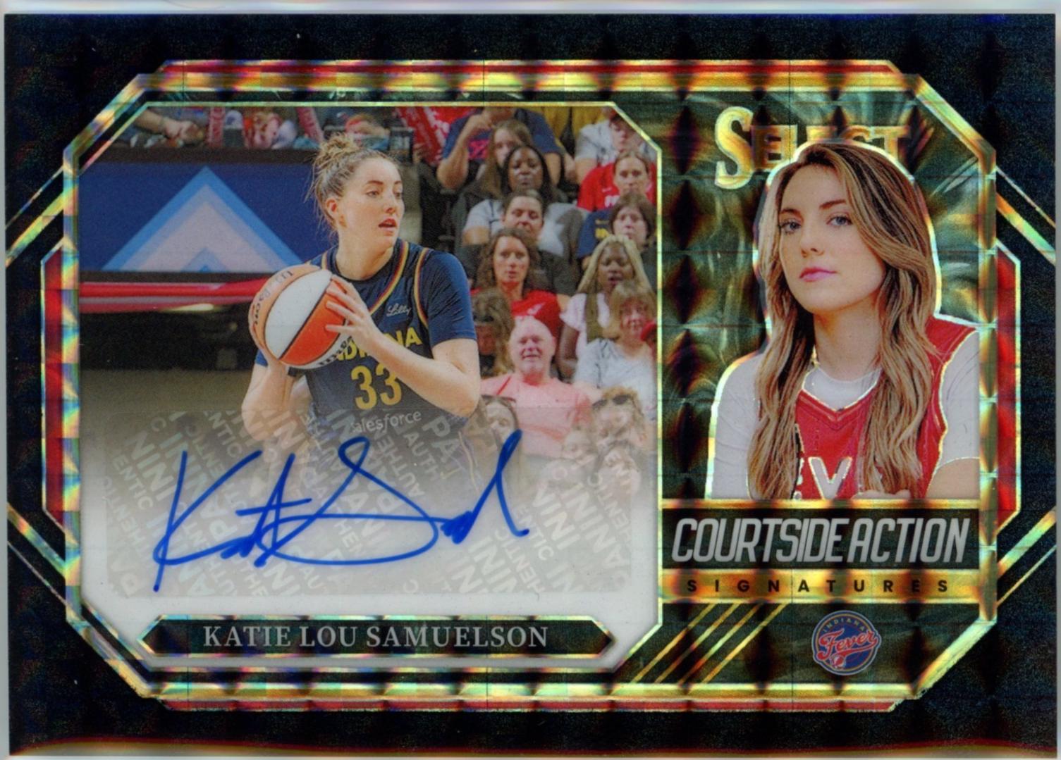 Katie Lou Samuelson [Black Finite Prizm] #CSA-KLS