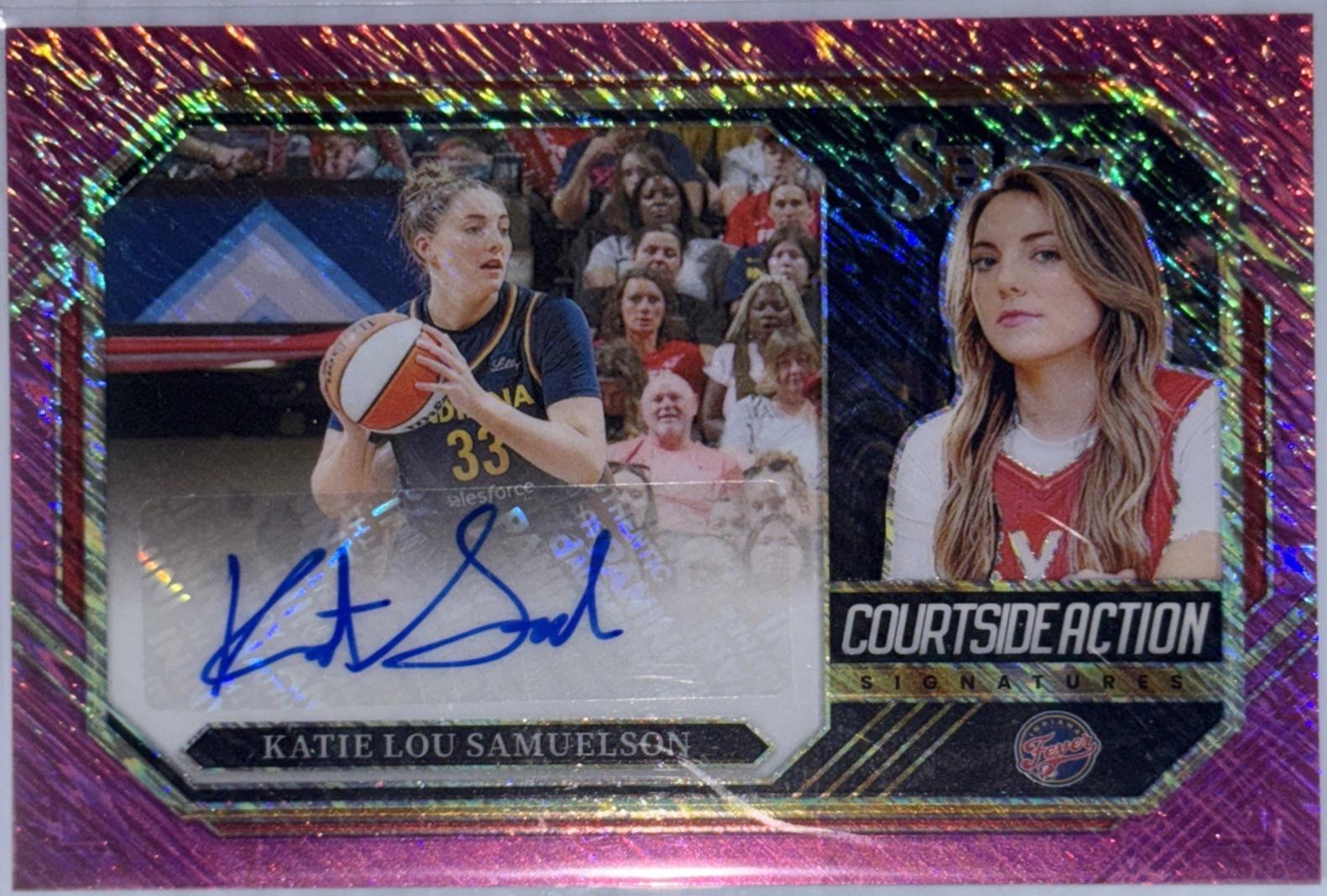 Katie Lou Samuelson [Pink Ice Shimmer Prizm FOTL] #CSA-KLS