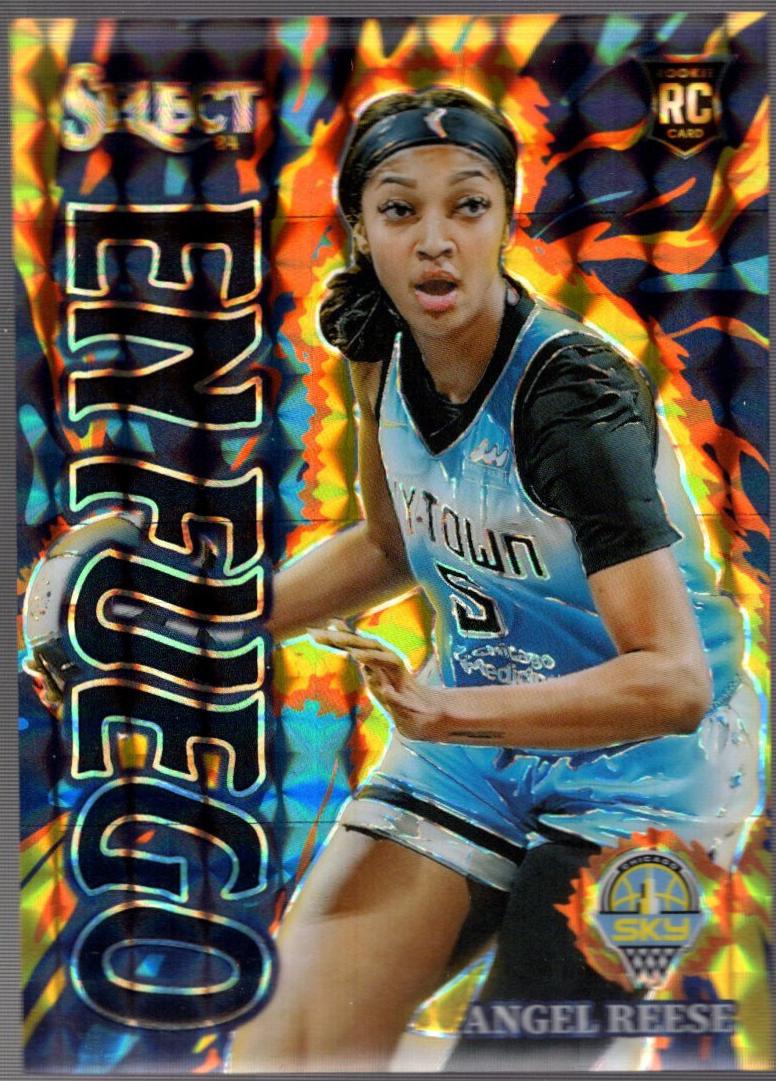 Angel Reese [Black Finite Prizm] #8