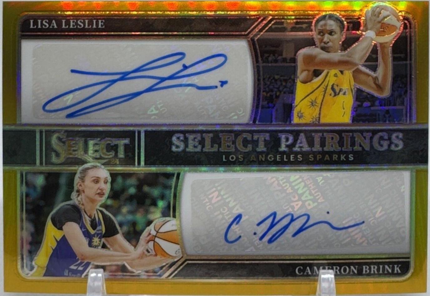 Lisa Leslie / Cameron Brink [Gold Prizm] #SPS-LA