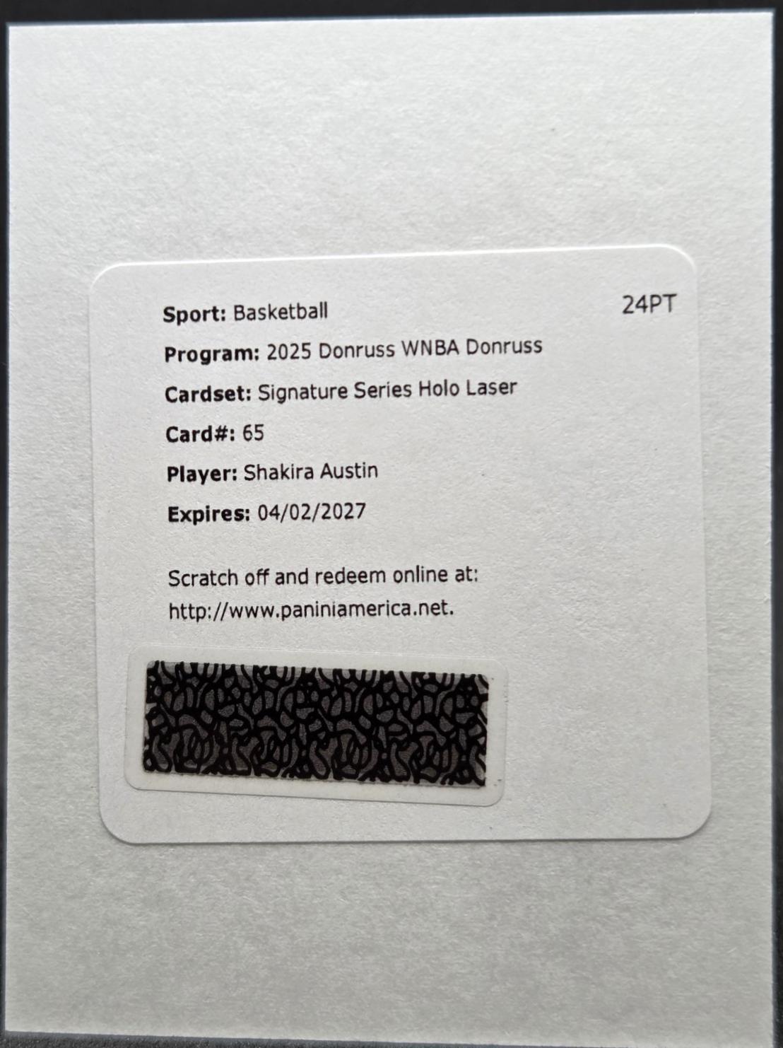Shakira Austin [Holo Laser] #65