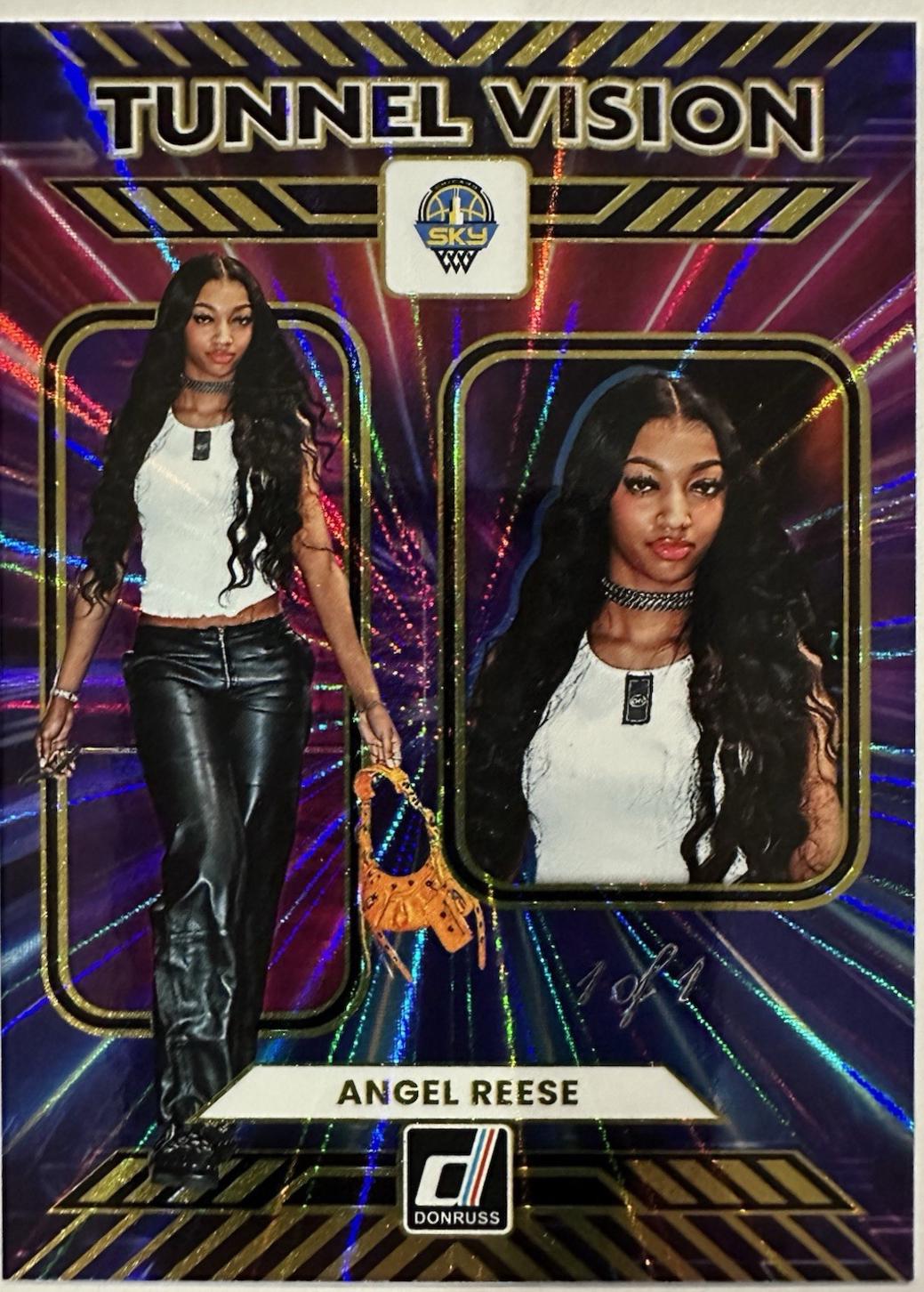 Angel Reese [Holo Black Laser] #9