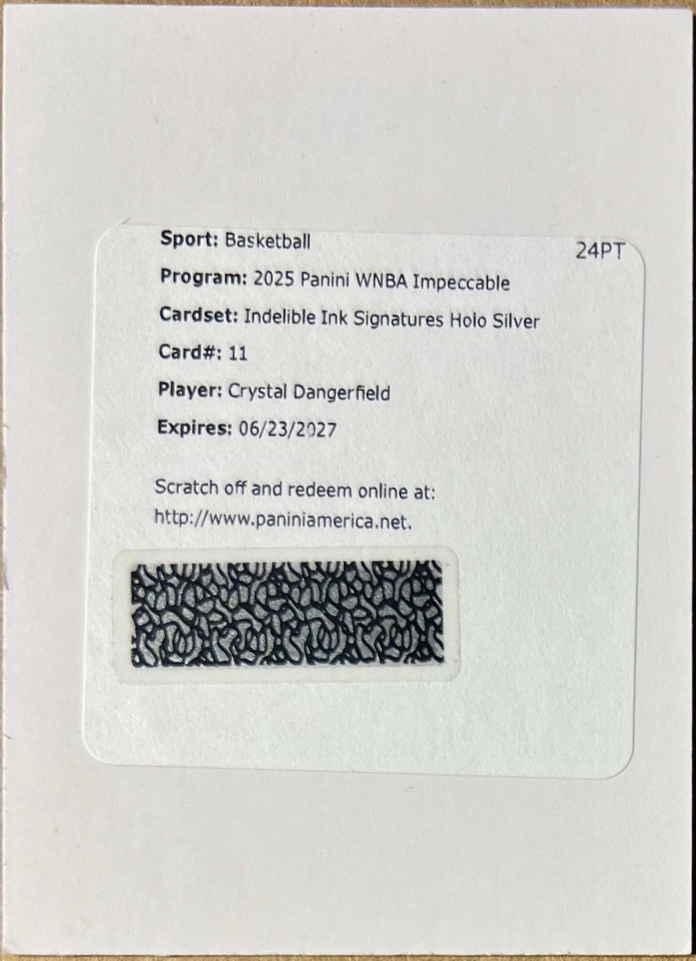 Crystal Dangerfield [Holo Silver] #11