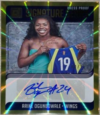 Arike Ogunbowale [Press Proof Gold Laser] #SS-AOG
