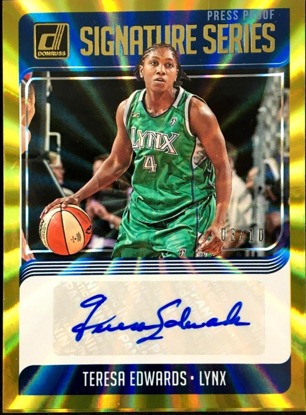 Teresa Edwards [Press Proof Gold Laser] #SS-TEW