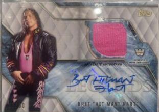 Bret 'Hit Man' Hart [Silver Autograph] #AR-BH
