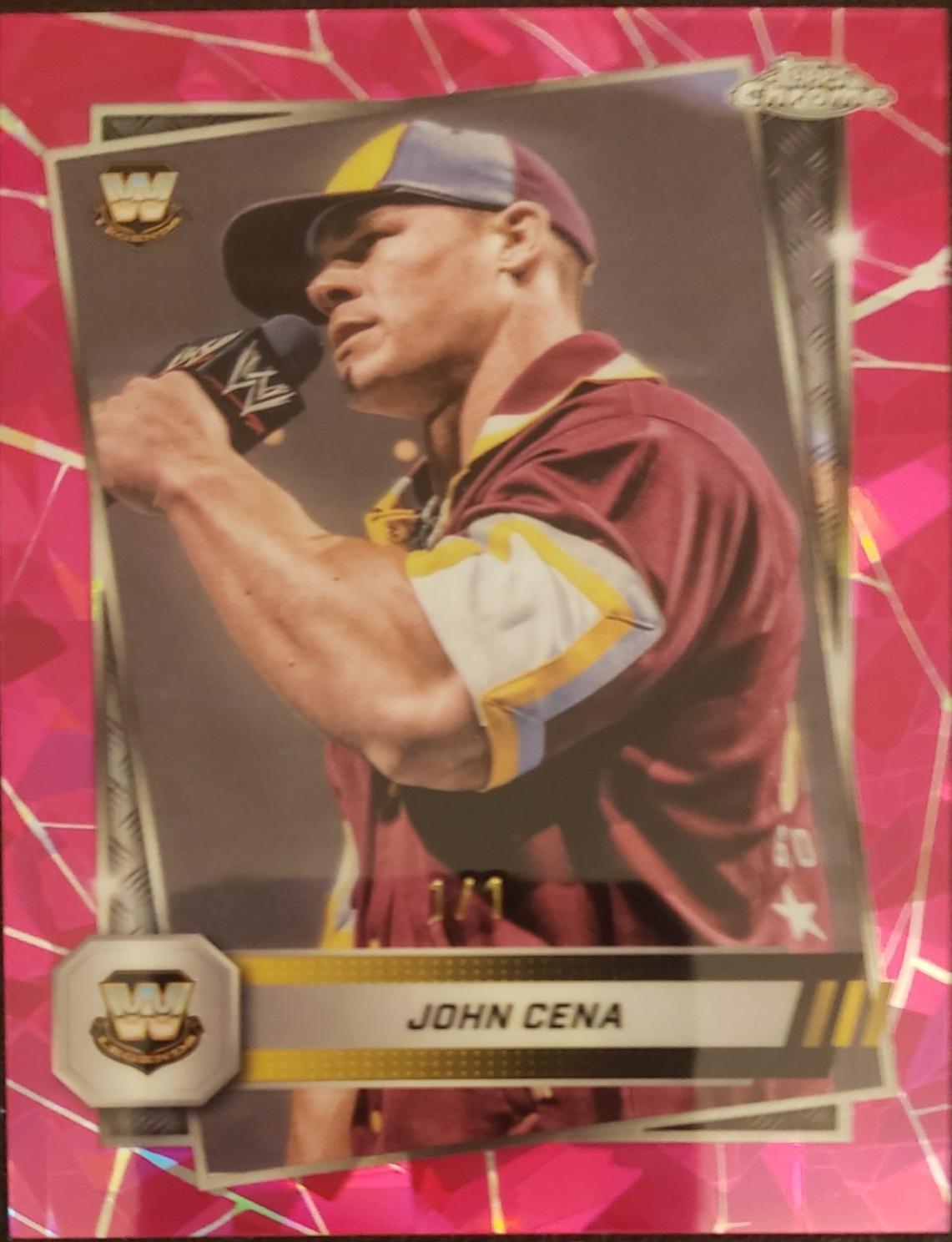 John Cena [Padparadscha Sapphire Refractor] #16
