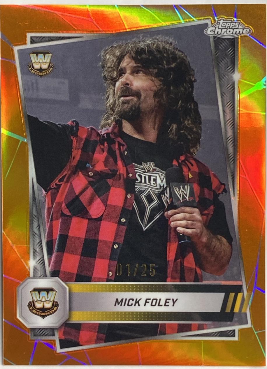 Mick Foley [Orange Refractor] #119
