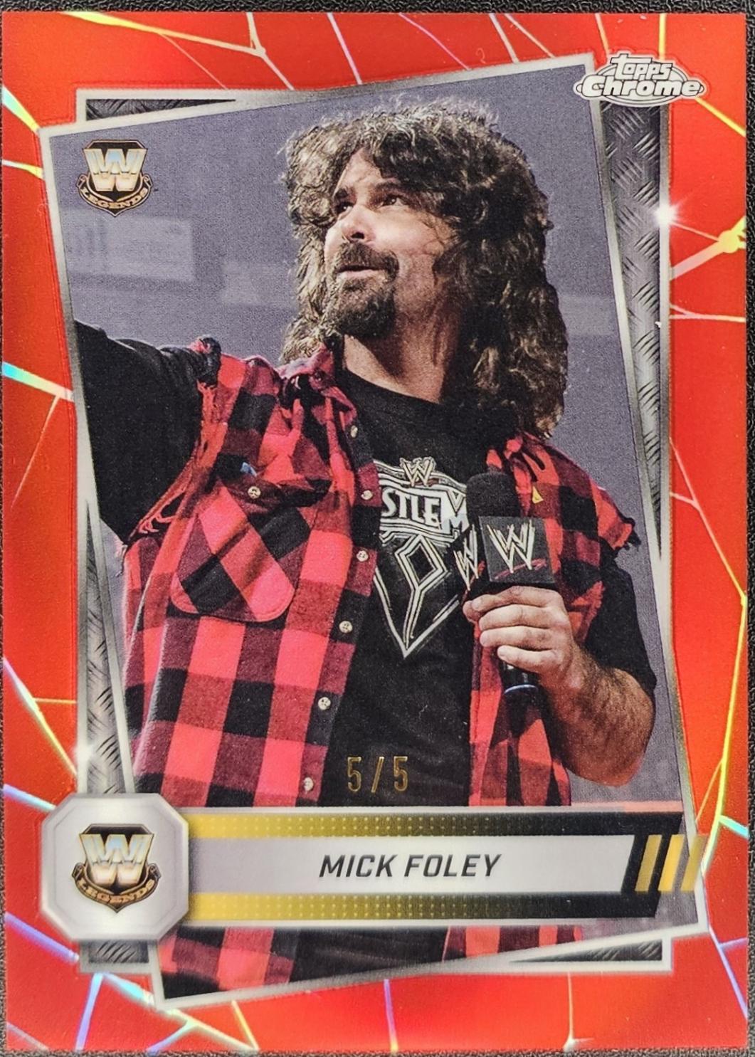 Mick Foley [Red Refractor] #119