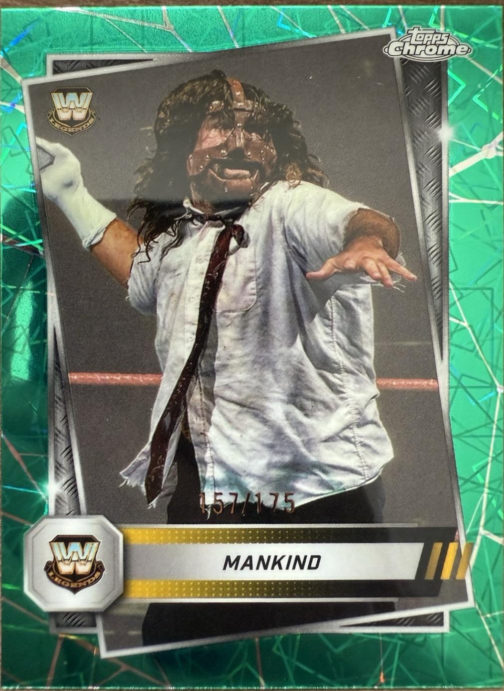 Mick Foley [Teal Laser Refractor] #119