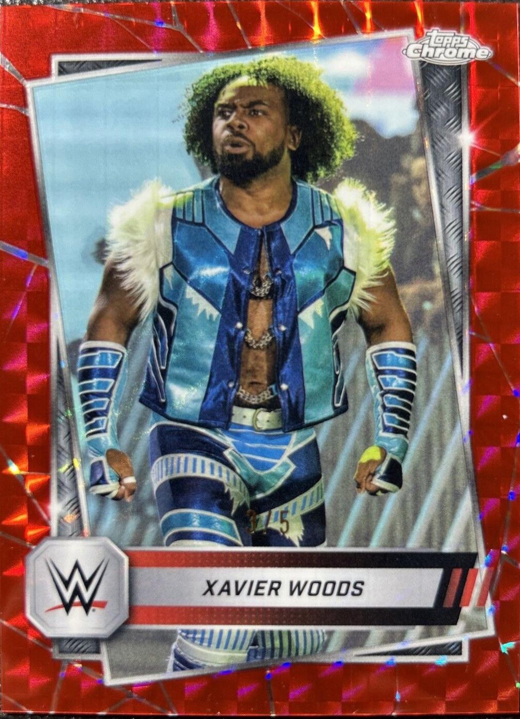 Xavier Woods [Red Geometric Refractor] #193