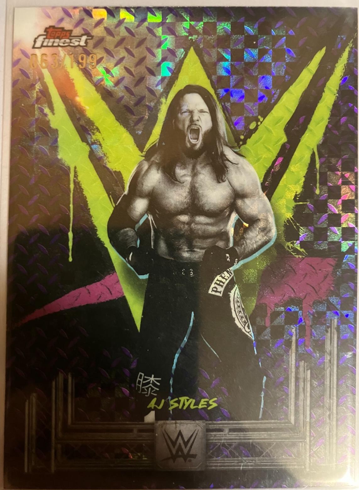 AJ Styles [Purple Checkerboard Refractor] #23