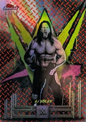 AJ Styles [Red Black Vapor Refractor] #23
