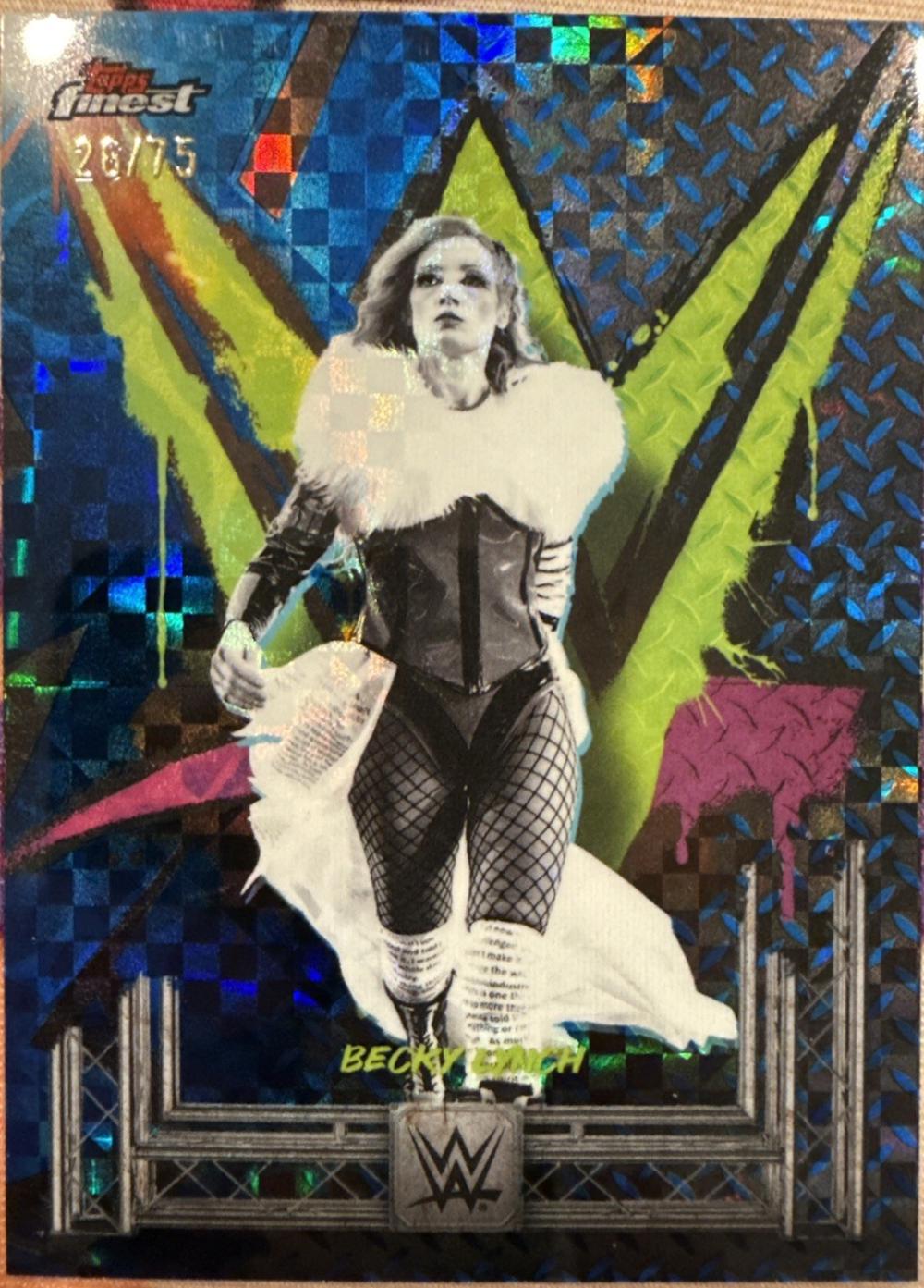 Becky Lynch [Blue Checkerboard Refractor] #163