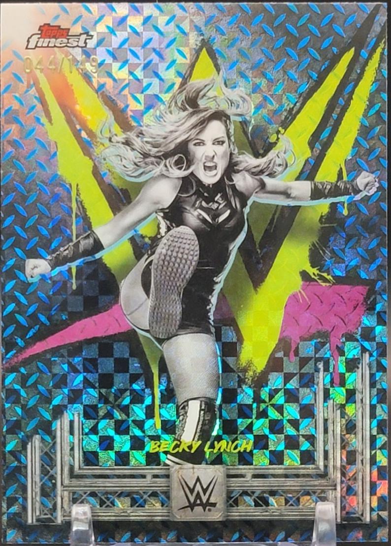 Becky Lynch [Blue Checkerboard Refractor] #63