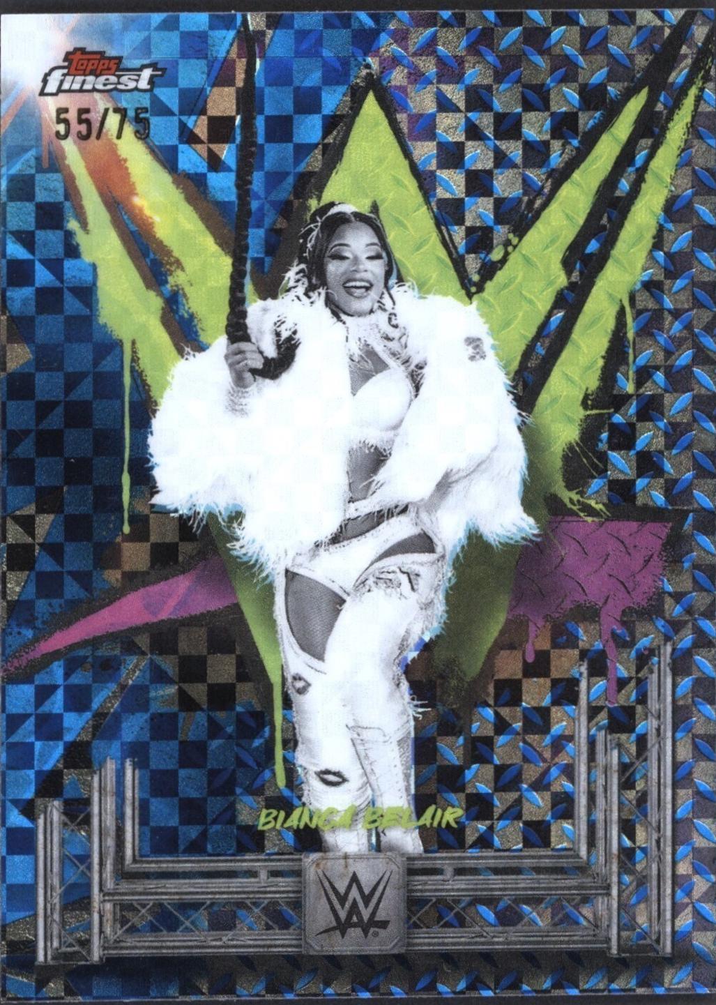 Bianca Belair [Blue Checkerboard Refractor] #140