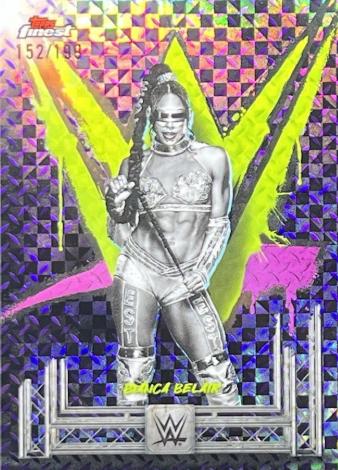 Bianca Belair [Purple Checkerboard Refractor] #40