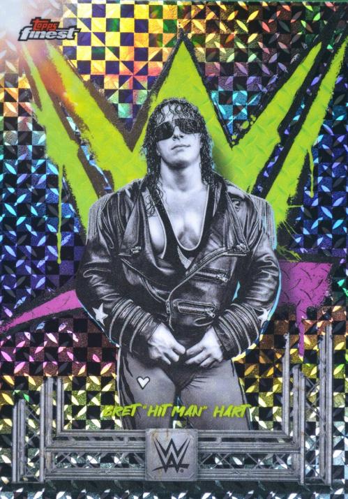 Bret Hit Man Hart [Checkerboard Refractor] #5
