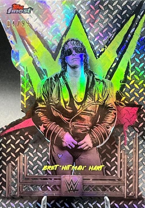 Bret Hit Man Hart [Die-Cut Refractor] #5