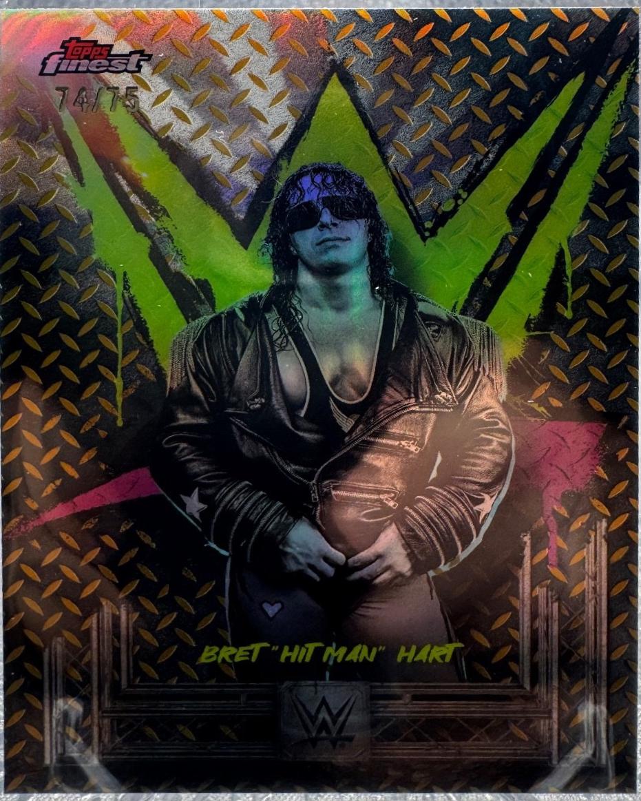 Bret Hit Man Hart [Gold Refractor] #5