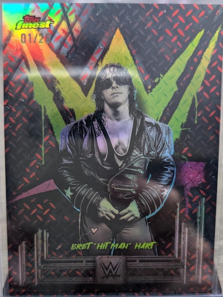 Bret Hit Man Hart [Red Black Vapor Refractor] #5
