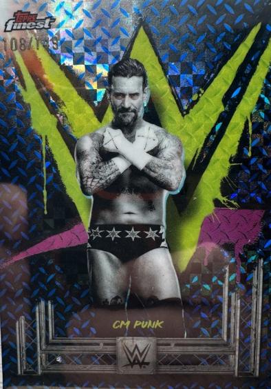CM Punk [Blue Checkerboard Refractor] #47