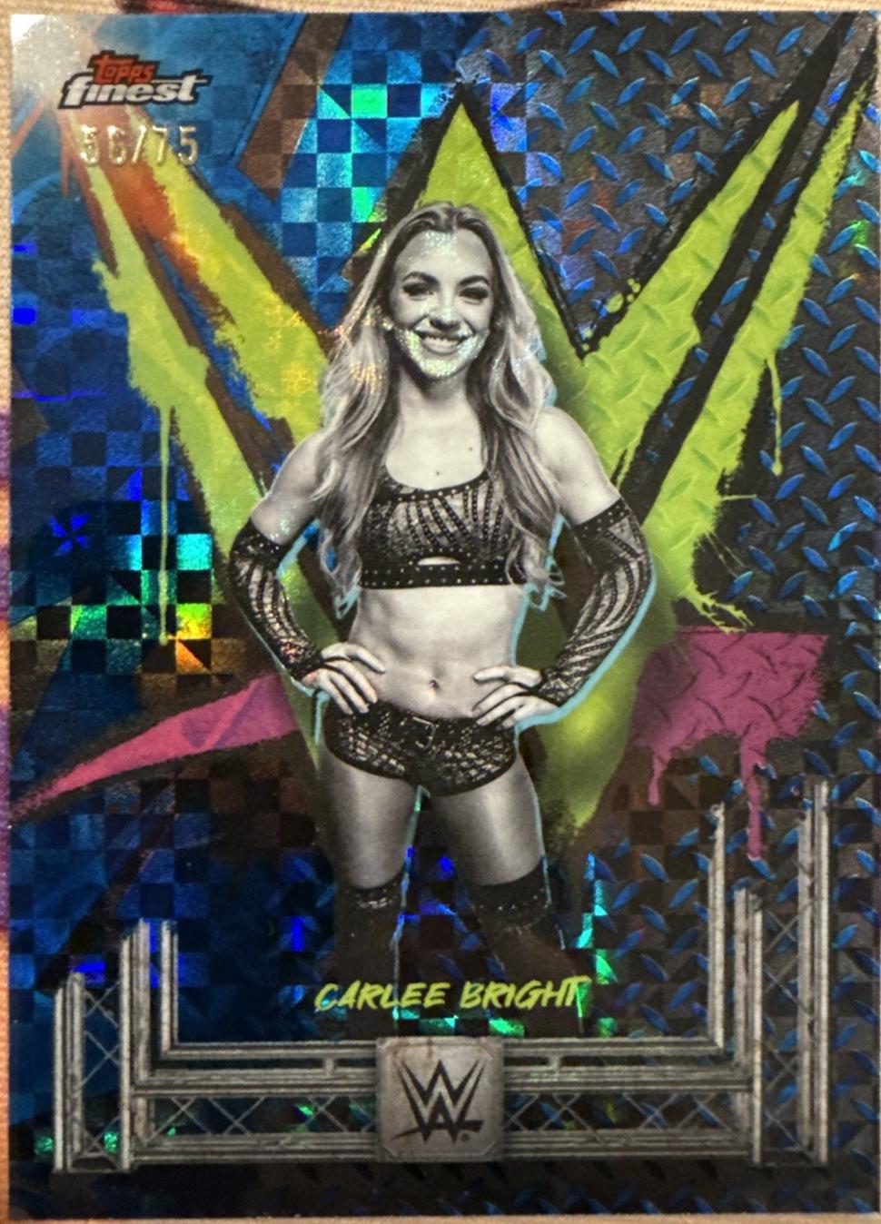 Carlee Bright [Blue Checkerboard Refractor] #184