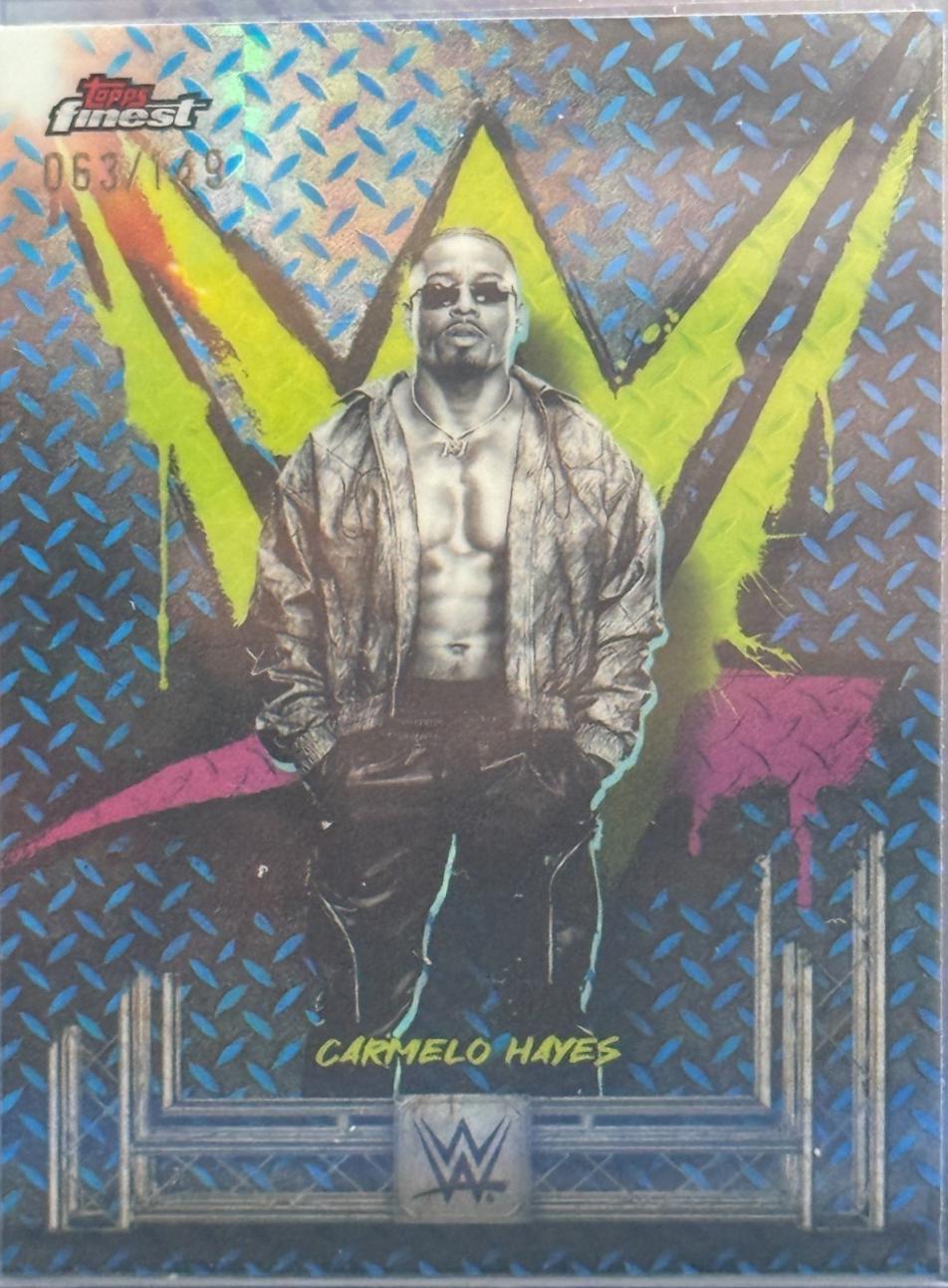 Carmelo Hayes [Blue Checkerboard Refractor] #56