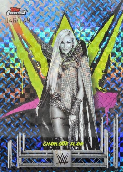 Charlotte Flair [Blue Checkerboard Refractor] #6