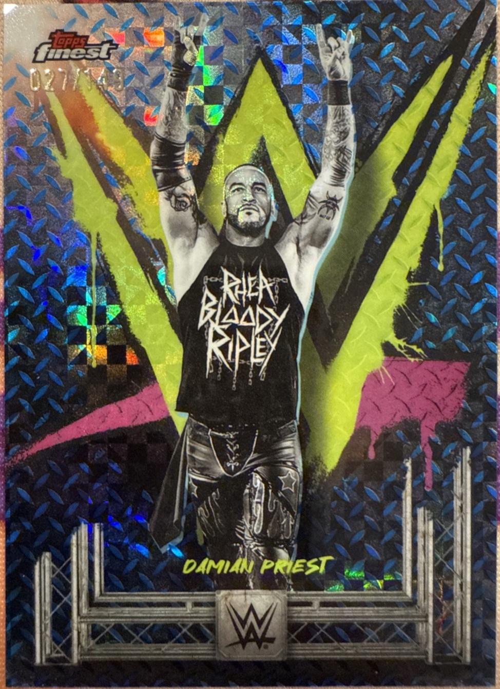 Damian Priest [Blue Checkerboard Refractor] #52
