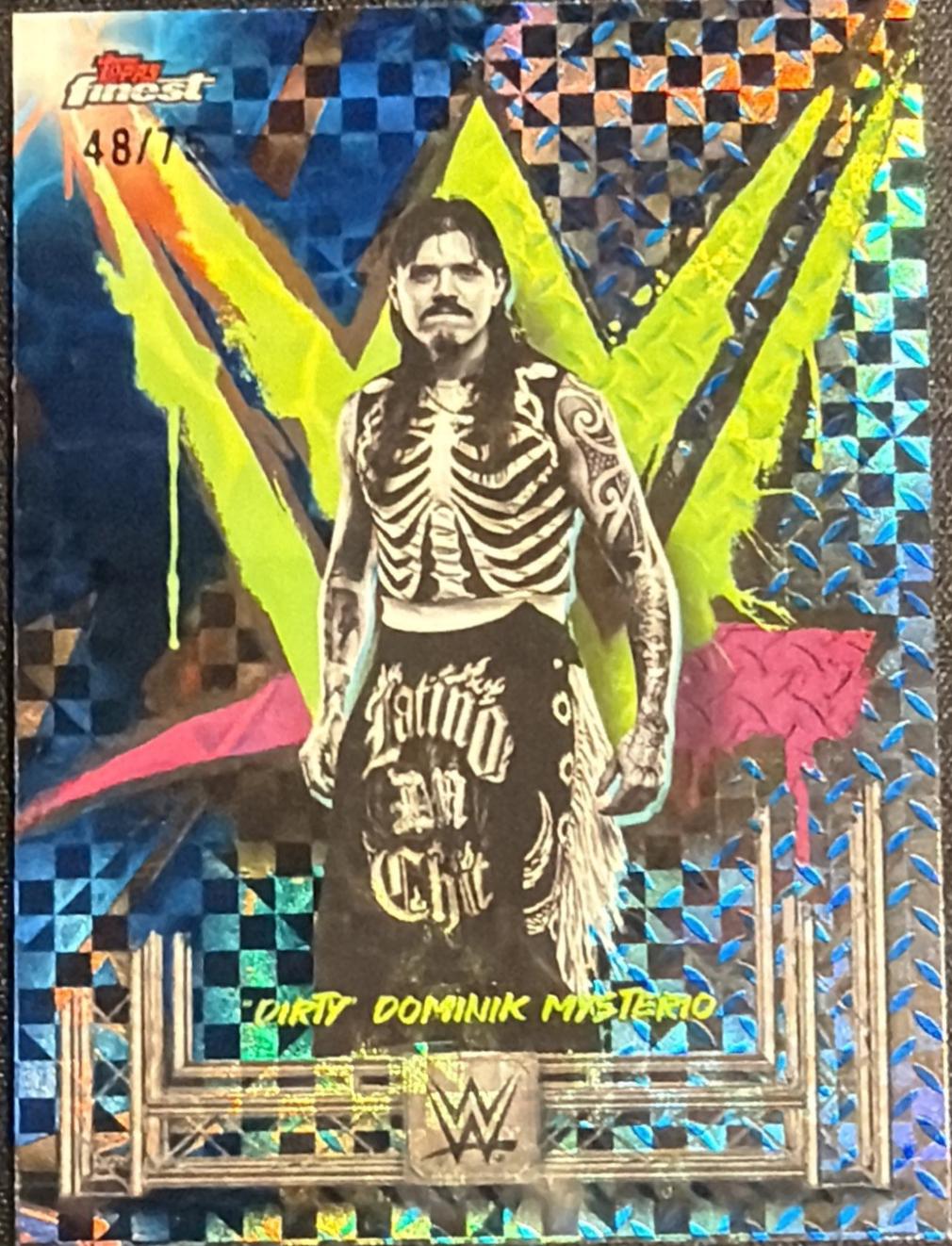 Dirty Dominik Mysterio [Blue Checkerboard Refractor] #154