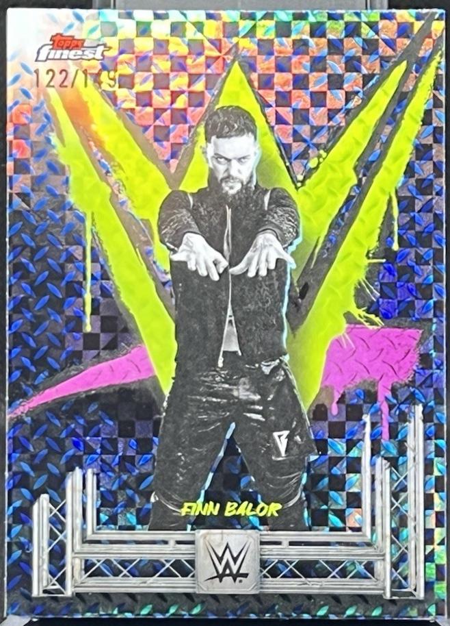 Finn Balor [Blue Checkerboard Refractor] #37