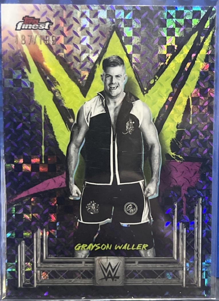 Grayson Waller [Purple Checkerboard Refractor] #19