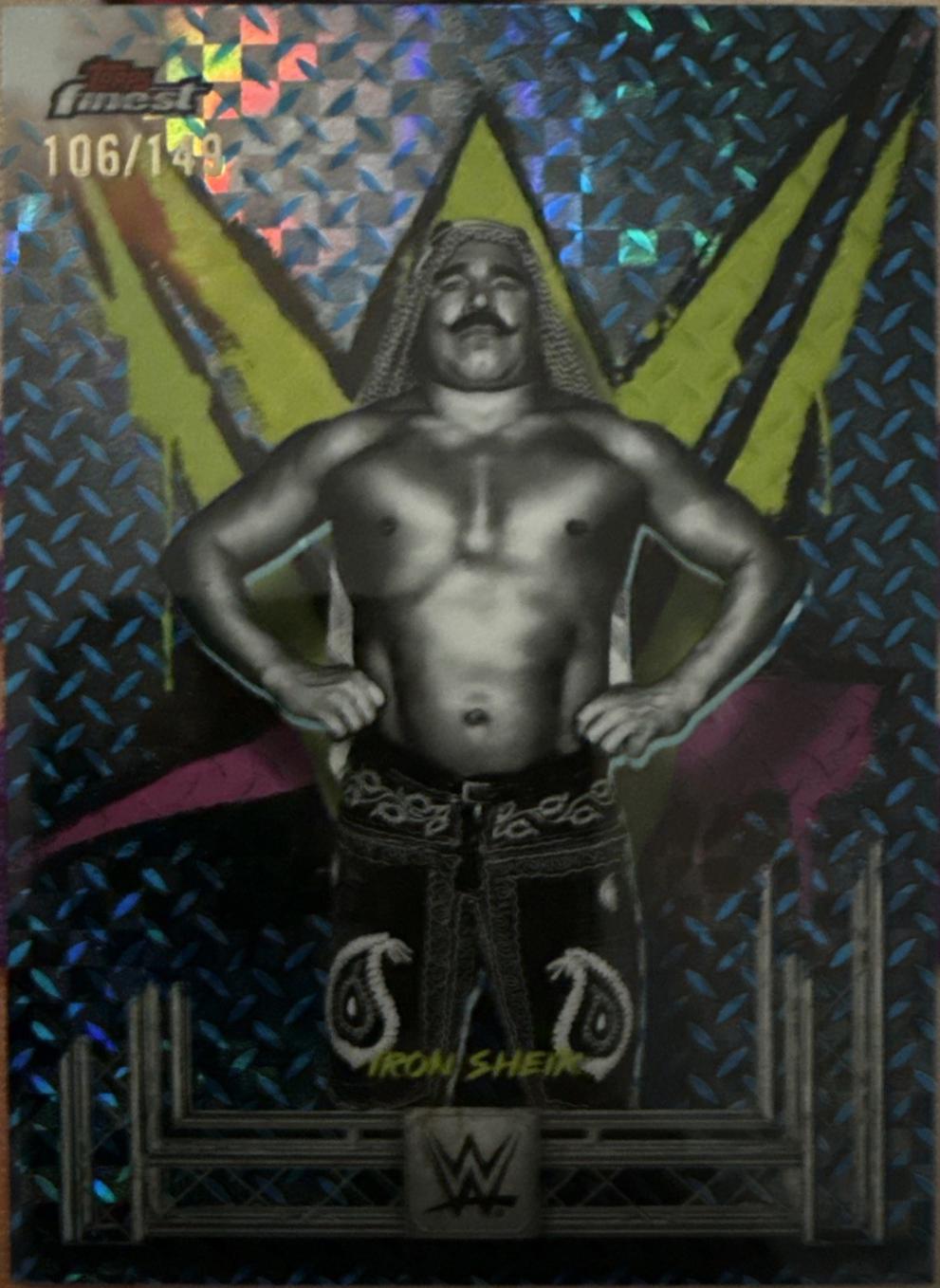 Iron Sheik [Blue Checkerboard Refractor] #81