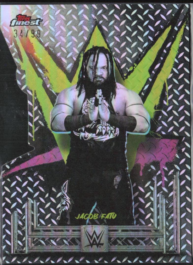 Jacob Fatu [Die-Cut Refractor] #96
