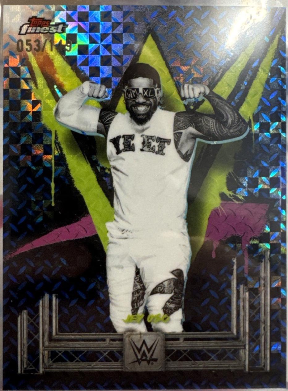 Jey Uso [Blue Checkerboard Refractor] #28